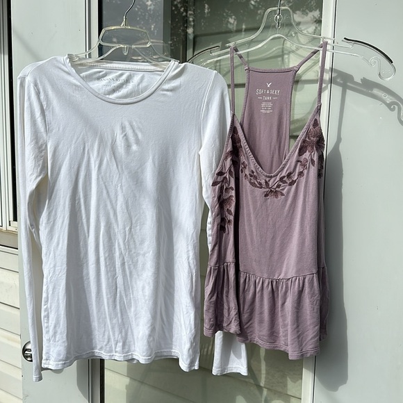 Soft&sexy American Eagle tank, banana Republic, long sleeve, TWIK short sleeve S - Picture 2 of 11